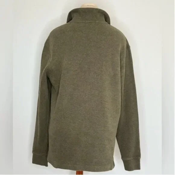 Polo Ralph Lauren Men's Quarter Zip Pullover Sweater Olive Colored Size Medium - Picture 2 of 9